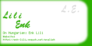 lili enk business card